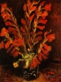 Vase with Red Gladioli Vincent van Gogh